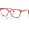 imageMichael Kors Womens Mk4117u Birmingham Universal Fit Rectangular Prescription Eyewear FramesRose TransparentDemo Lens