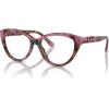 imageMichael Kors Womens Mk4120u Andalucia Universal Fit Cat Eye Prescription Eyewear FramesPlum Graphic TortoiseDemo Lens