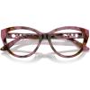 imageMichael Kors Womens Mk4120u Andalucia Universal Fit Cat Eye Prescription Eyewear FramesPlum Graphic TortoiseDemo Lens