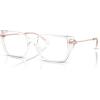 imageMichael Kors Womens Mk4134u Crete Universal Fit Rectangular Prescription Eyewear FramesClearDemo Lens