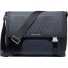 imageMichael Kors Malone Signature Logo Cargo Messenger Bag Light GunmetalAdmiralPale Blue