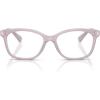 imageMichael Kors Womens Mk4035 Ambrosine Rectangular Prescription Eyewear FramesLight IrisDemo Lens