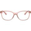 imageMichael Kors Womens Mk4035 Ambrosine Rectangular Prescription Eyewear FramesTransparent MulberryDemo Lens