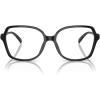 imageMichael Kors Womens Mk4111f Bernal Low Bridge Fit Square Prescription Eyewear FramesBlackDemo Lens
