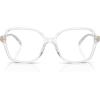 imageMichael Kors Womens Mk4111u Bernal Universal Fit Square Prescription Eyewear FramesClear TransparentDemo Lens