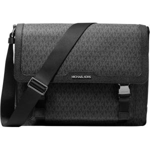 imageMichael Kors Malone Signature Logo Cargo Messenger Bag Light GunmetalBlack