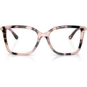 imageMichael Kors Womens MK4101U Shenandoah Universal Fit Square Prescription Eyewear Frames Pink TortoiseDemo Lens 53 mm