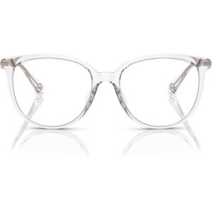 imageMichael Kors Womens Mk4106u Westport Universal Fit Round Prescription Eyewear FramesClear TransparentDemo Lens