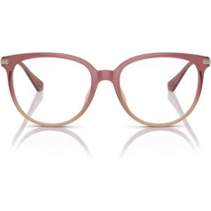 imageMichael Kors Womens Mk4106u Westport Universal Fit Round Prescription Eyewear FramesDusty Rose Light BrownDemo Lens