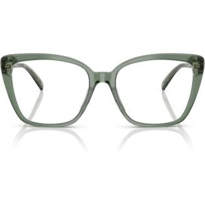 imageMichael Kors Womens Mk4110u Avila Universal Fit Square Prescription Eyewear FramesSmokey Olive TransparentDemo Lens