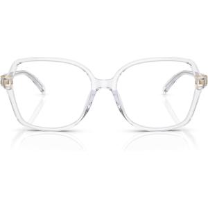 imageMichael Kors Womens Mk4111u Bernal Universal Fit Square Prescription Eyewear FramesClear TransparentDemo Lens