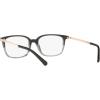 imageMichael Kors Womens MK4047 Bly Rectangular Prescription Eyewear Frames BlackTransparent GreyDemo Lens 53 mm