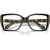 imageMichael Kors Womens Mk4115u Castello Universal Fit Square Prescription Eyewear FramesBlackAmber TortoiseDemo Lens