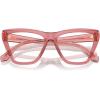 imageMichael Kors Womens Mk4118u Hawaii Universal Fit Cat Eye Prescription Eyewear FramesRose TransparentDemo Lens