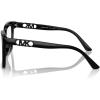 imageMichael Kors Womens Mk4119f Nassau Low Bridge Fit Square Prescription Eyewear FramesBlackDemo Lens