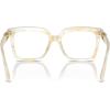 imageMichael Kors Womens Mk4119f Nassau Low Bridge Fit Square Prescription Eyewear FramesIvory HornDemo Lens