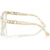 imageMichael Kors Womens Mk4119f Nassau Low Bridge Fit Square Prescription Eyewear FramesIvory HornDemo Lens