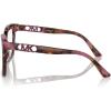 imageMichael Kors Womens Mk4119f Nassau Low Bridge Fit Square Prescription Eyewear FramesPlum Graphic TortoiseDemo Lens