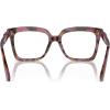 imageMichael Kors Womens Mk4119f Nassau Low Bridge Fit Square Prescription Eyewear FramesPlum Graphic TortoiseDemo Lens