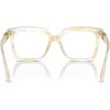 imageMichael Kors Womens Mk4119u Nassau Universal Fit Square Prescription Eyewear FramesIvory HornDemo Lens