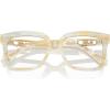 imageMichael Kors Womens Mk4119u Nassau Universal Fit Square Prescription Eyewear FramesIvory HornDemo Lens