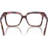 imageMichael Kors Womens Mk4119u Nassau Universal Fit Square Prescription Eyewear FramesPlum Graphic TortoiseDemo Lens