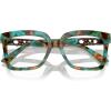 imageMichael Kors Womens Mk4119u Nassau Universal Fit Square Prescription Eyewear FramesTeal Graphic TortoiseDemo Lens