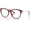 imageMichael Kors Womens Mk4135u Tortola Universal Fit Round Prescription Eyewear FramesDeep RedDemo Lens