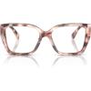 imageMichael Kors Womens Mk4115u Castello Universal Fit Square Prescription Eyewear FramesPink Pearlized TortoiseDemo Lens