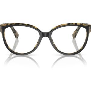 imageMichael Kors Womens Mk4114 Punta Mita Cat Eye Prescription Eyewear FramesBlackAmber TortoiseDemo Lens