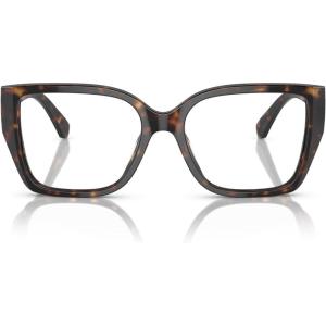 imageMichael Kors Womens Mk4115u Castello Universal Fit Square Prescription Eyewear FramesDark TortoiseDemo Lens