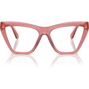 imageMichael Kors Womens Mk4118u Hawaii Universal Fit Cat Eye Prescription Eyewear FramesRose TransparentDemo Lens
