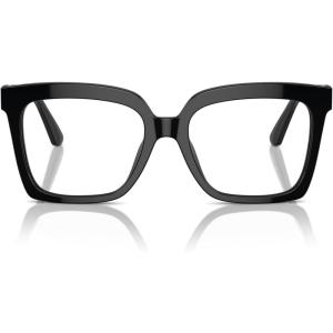 imageMichael Kors Womens Mk4119f Nassau Low Bridge Fit Square Prescription Eyewear FramesBlackDemo Lens