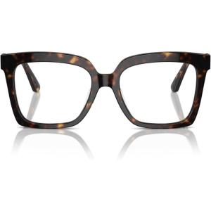 imageMichael Kors Womens Mk4119f Nassau Low Bridge Fit Square Prescription Eyewear FramesDark TortoiseDemo Lens