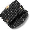 imageMichael Kors Tribeca Large Convertible Chain Shoulder BagGoldtone HardwareAll Over WovenBlack