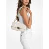 imageMichael Kors Tribeca Large Convertible Chain Shoulder BagGoldtone HardwareLight Cream