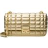 imageMichael Kors Tribeca Large Convertible Chain Shoulder BagGoldtone HardwarePale Gold