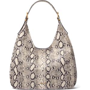imageMichael Kors Nolita Large Hobo Shoulder Bag Antique GoldTone HardwareNatural