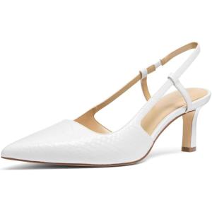 imageMichael Kors Womens Alora Mid Sling PumpOptical White