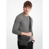 imageMichael Kors Hudson Double Zip Mini Flight BagSilver TonehardwareBlack