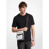 imageMichael Kors Hudson Double Zip Mini Flight BagSilver TonehardwareBright White
