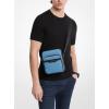 imageMichael Kors Hudson Double Zip Mini Flight BagSilver TonehardwareImperial Blue