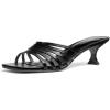 imageMichael Kors Womens Haisley Kitten Heel SandalBlack