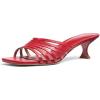 imageMichael Kors Womens Haisley Kitten Heel SandalCrimson