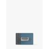 imageMichael Kors Mens Hudson Notched Money Clip Card Case WalletImperial Blue