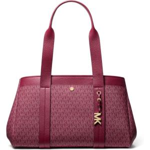 imageMichael Kors Romee Large ToteGoldtone HardwareSignatureMulberry
