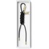 imageMichael Kors Braided Charm Key ChainGoldtone HardwareBlack