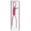 imageMichael Kors Braided Charm Key ChainSilvertone HardwareWild Berry