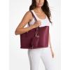 imageMichael Kors Bryant Bag Charm Key Chain BirchGoldtone HardwareMulberry