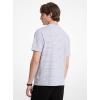 imageMichael Kors Mens Short Sleeve Linen Cotton Stripe TeeWhite